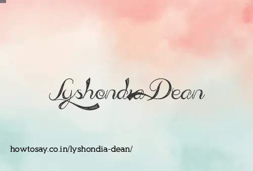 Lyshondia Dean