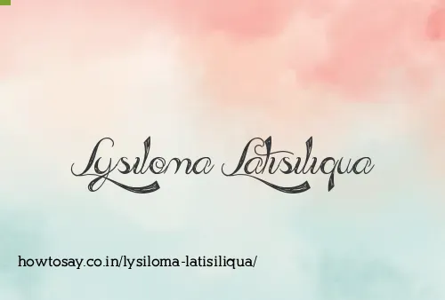 Lysiloma Latisiliqua