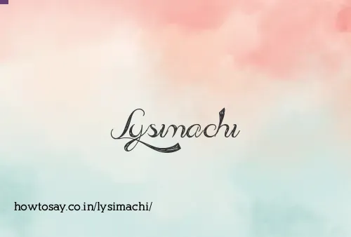 Lysimachi