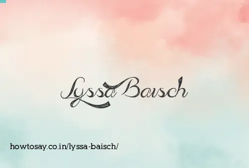 Lyssa Baisch
