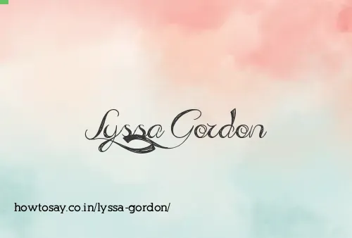 Lyssa Gordon