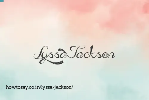 Lyssa Jackson