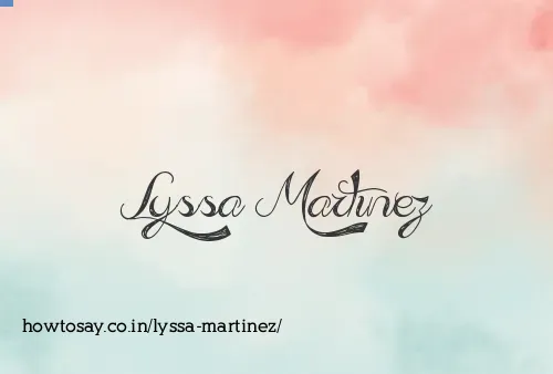 Lyssa Martinez