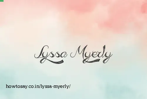 Lyssa Myerly