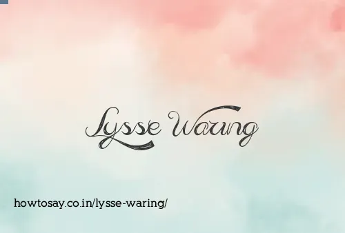 Lysse Waring
