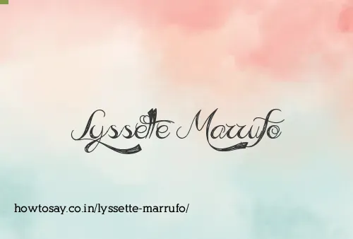 Lyssette Marrufo