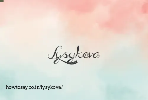 Lysykova