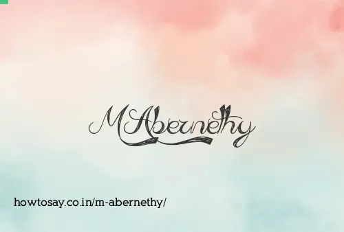 M Abernethy