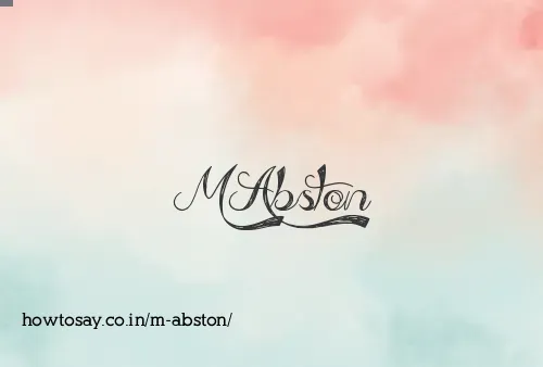M Abston
