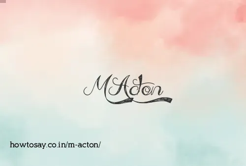 M Acton