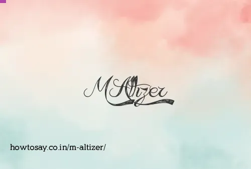 M Altizer