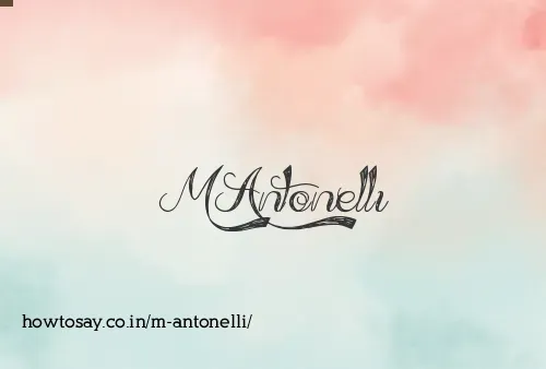 M Antonelli