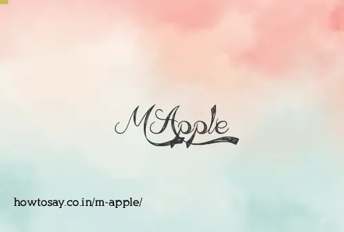 M Apple