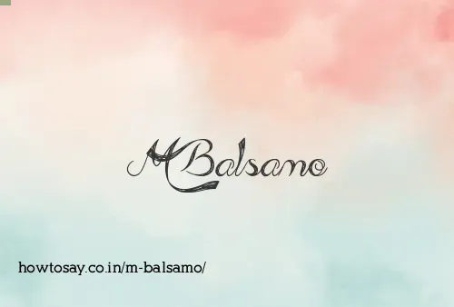 M Balsamo