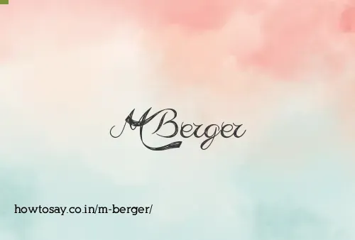 M Berger