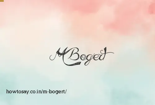 M Bogert