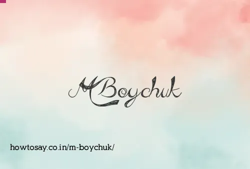 M Boychuk
