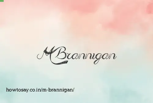 M Brannigan