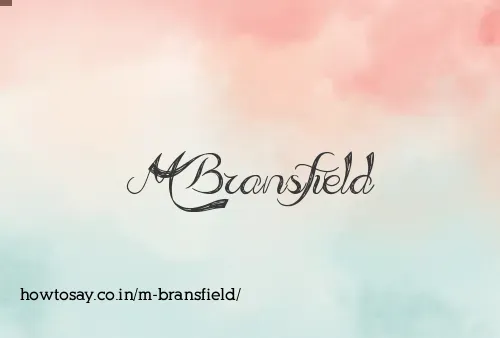 M Bransfield
