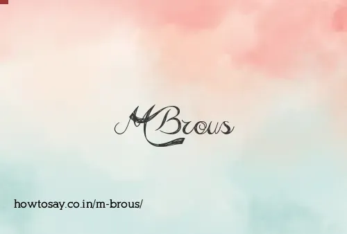 M Brous