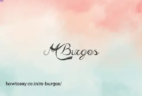M Burgos