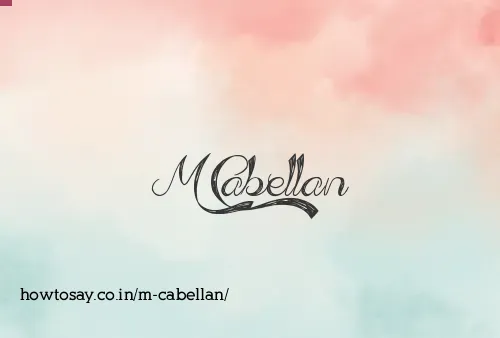 M Cabellan