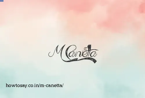 M Canetta