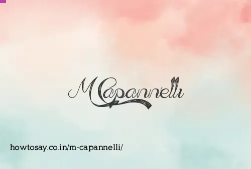 M Capannelli