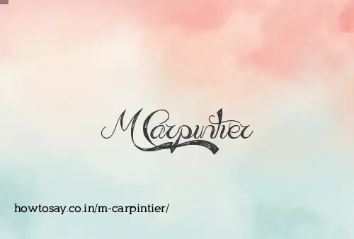 M Carpintier