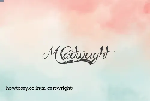 M Cartwright