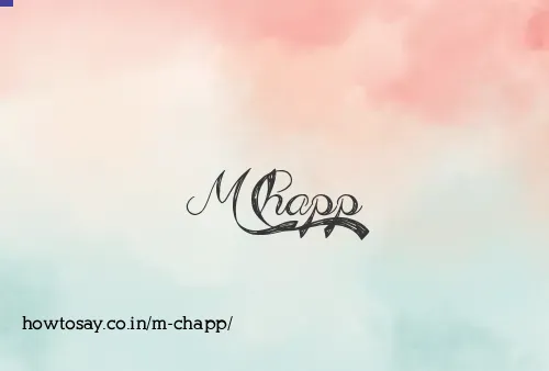 M Chapp