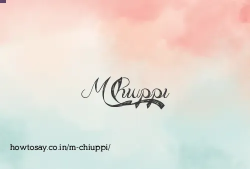M Chiuppi