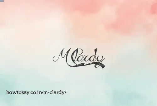 M Clardy