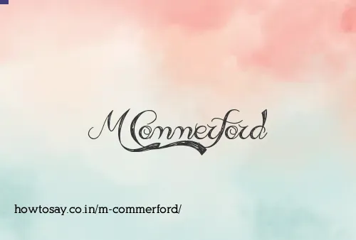 M Commerford