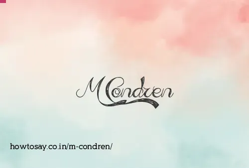 M Condren