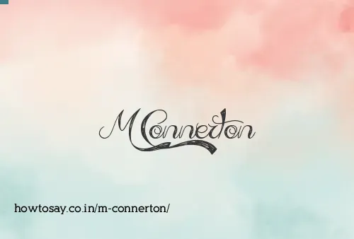 M Connerton