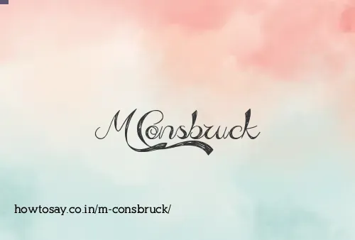 M Consbruck