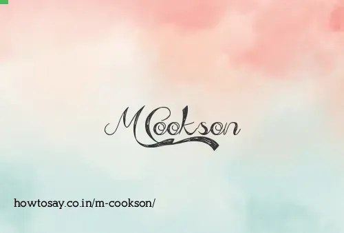 M Cookson