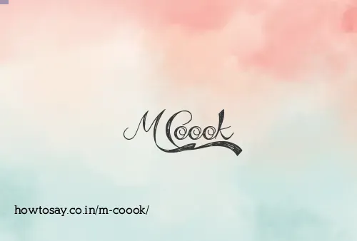 M Coook