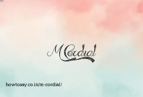 M Cordial