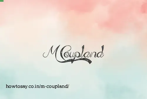 M Coupland
