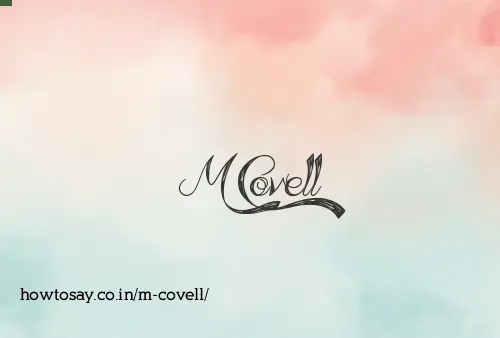 M Covell