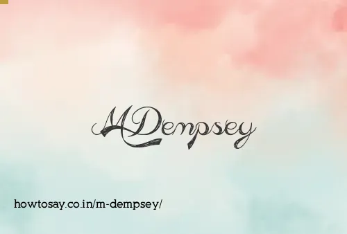 M Dempsey
