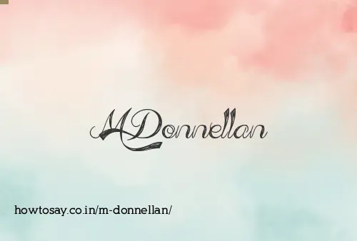 M Donnellan