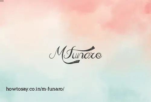 M Funaro