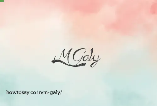 M Galy