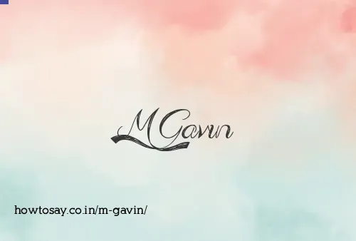 M Gavin
