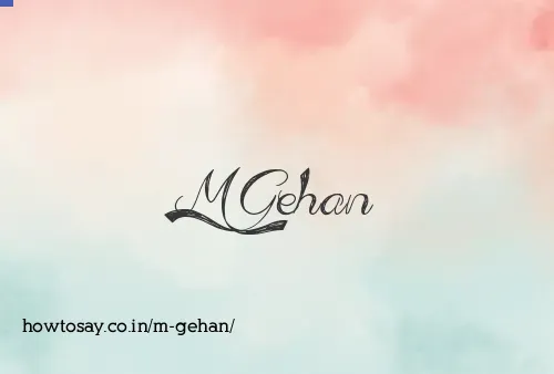 M Gehan