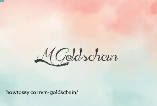 M Goldschein