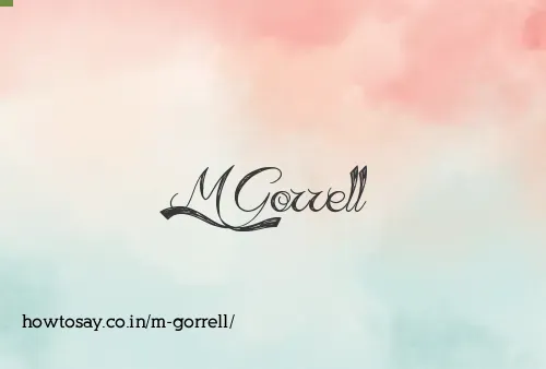M Gorrell